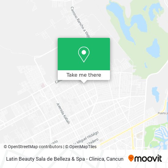 Mapa de Latin Beauty Sala de Belleza & Spa - Clinica