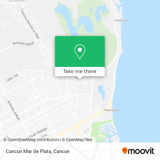 Mapa de Cancun Mar de Plata