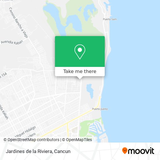 Mapa de Jardines de la Riviera