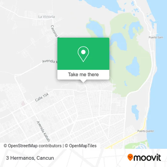 3 Hermanos map