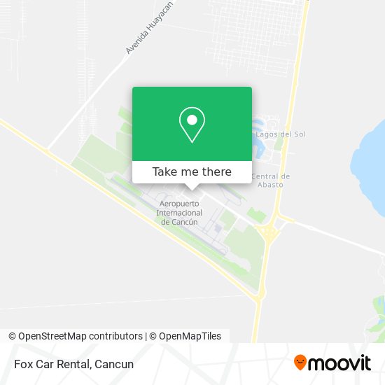 Fox Car Rental map