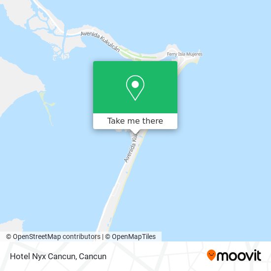 Hotel Nyx Cancun map