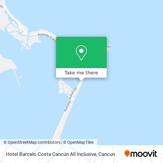 Hotel Barcelo Costa Cancún All Inclusive map