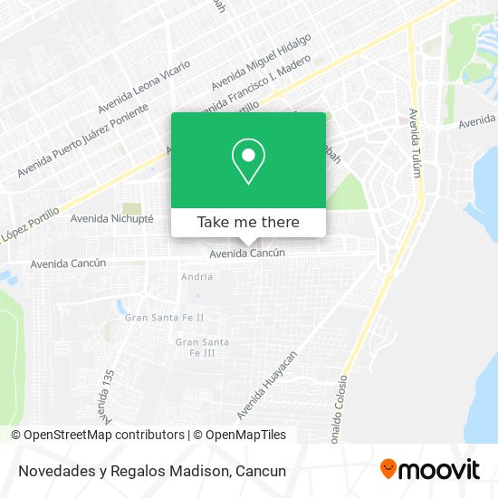 Novedades y Regalos Madison map