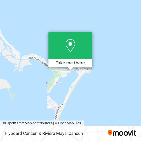 Flyboard Cancun & Riviera Maya map