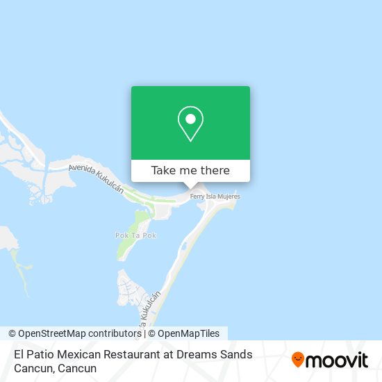 El Patio Mexican Restaurant at Dreams Sands Cancun map