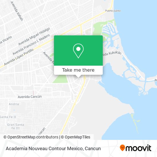 Mapa de Academia Nouveau Contour Mexico