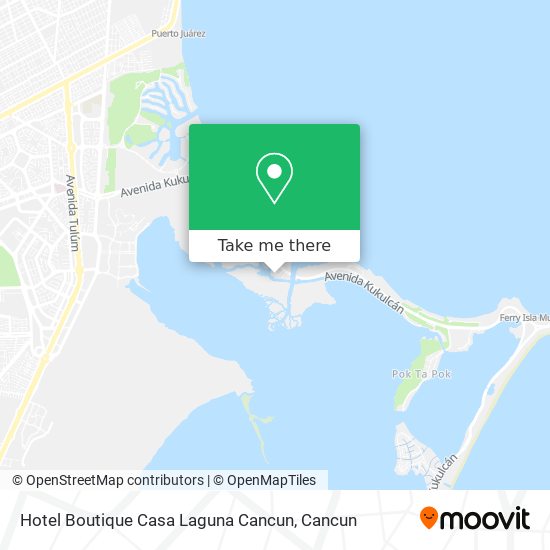 Mapa de Hotel Boutique Casa Laguna Cancun