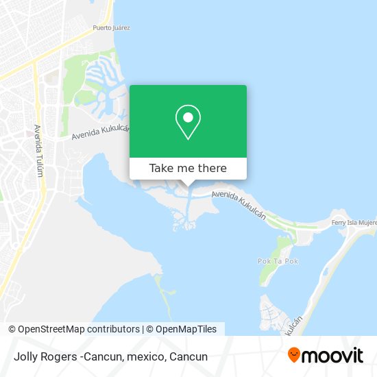 Mapa de Jolly Rogers -Cancun, mexico
