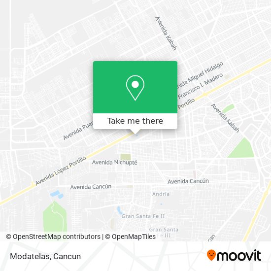 Modatelas map