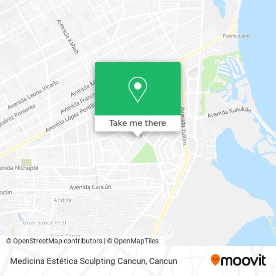 Medicina Estética Sculpting Cancun map