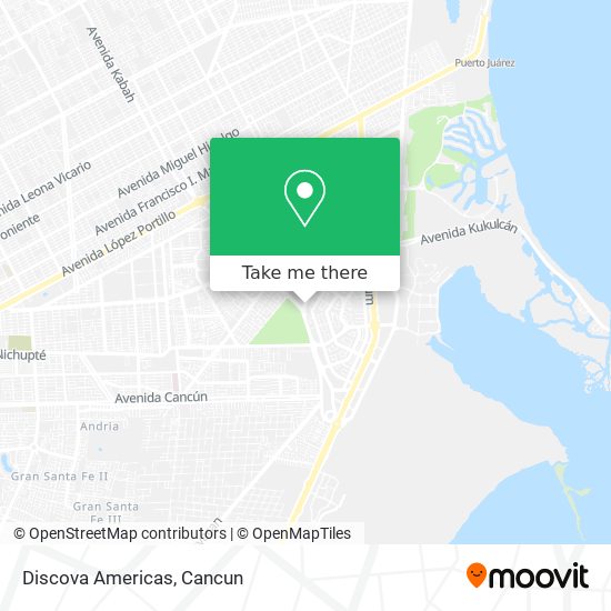 Discova Americas map