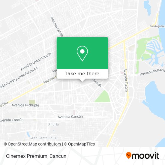 Mapa de Cinemex Premium