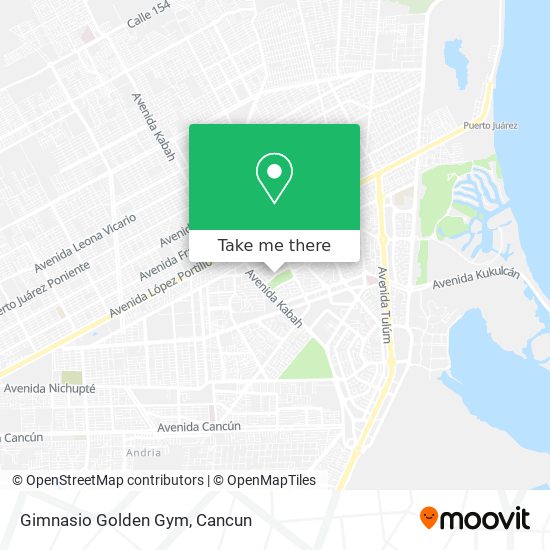Mapa de Gimnasio Golden Gym