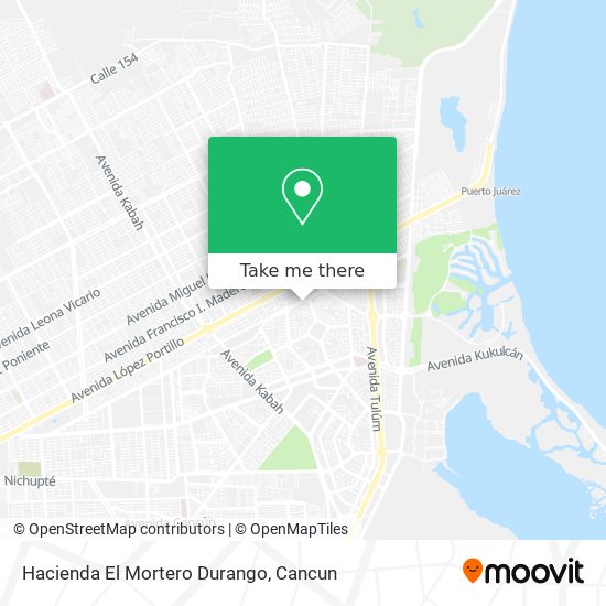 Hacienda El Mortero Durango map