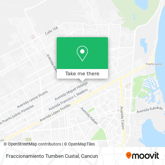Fraccionamiento Tumben Cuxtal map