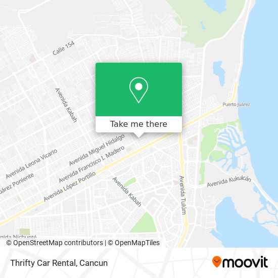 Mapa de Thrifty Car Rental