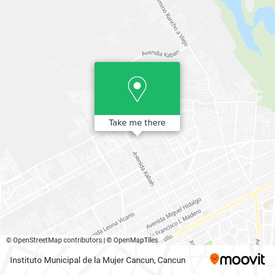 Instituto Municipal de la Mujer Cancun map