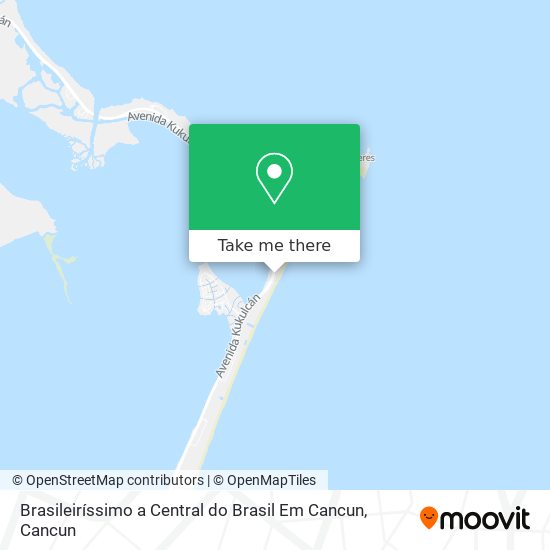 Mapa de Brasileiríssimo a Central do Brasil Em Cancun