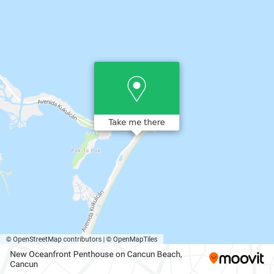 New Oceanfront Penthouse on Cancun Beach map