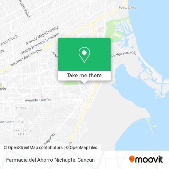 Farmacia del Ahorro Nichupté map