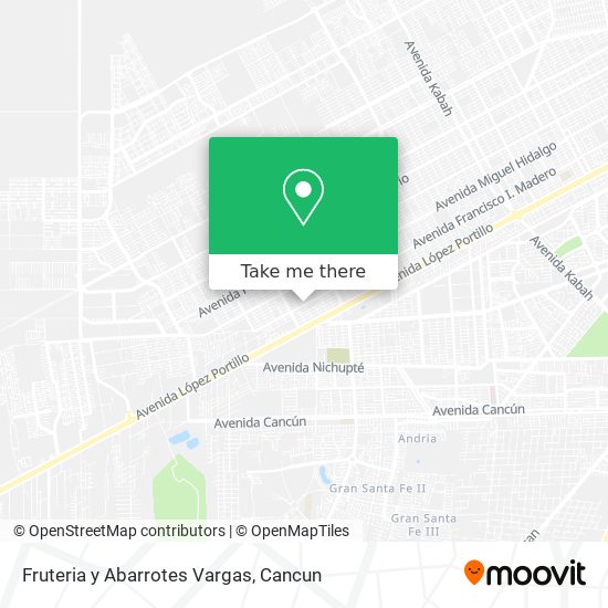 Fruteria y Abarrotes Vargas map