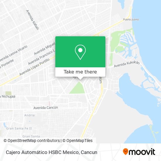 Mapa de Cajero Automático HSBC Mexico