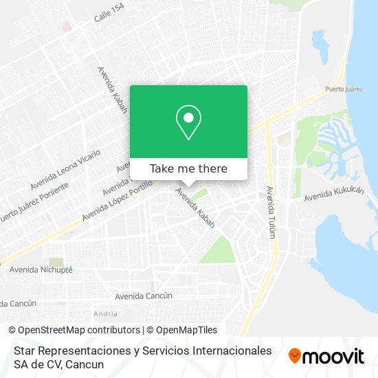 Mapa de Star Representaciones y Servicios Internacionales SA de CV
