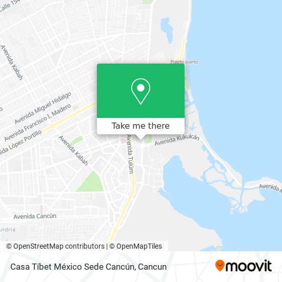 Casa Tíbet México Sede Cancún map