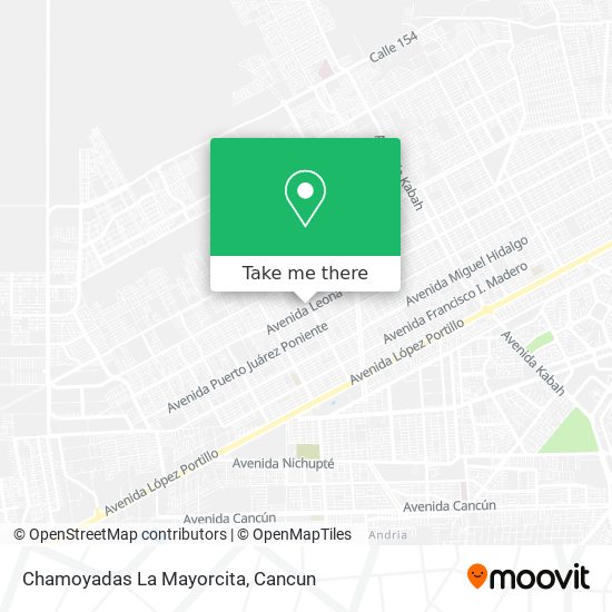 Chamoyadas La Mayorcita map
