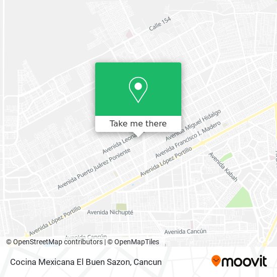 Cocina Mexicana El Buen Sazon map
