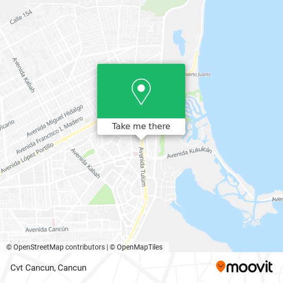 Mapa de Cvt Cancun