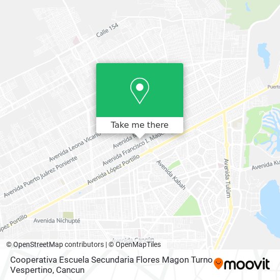 Cooperativa Escuela Secundaria Flores Magon Turno Vespertino map