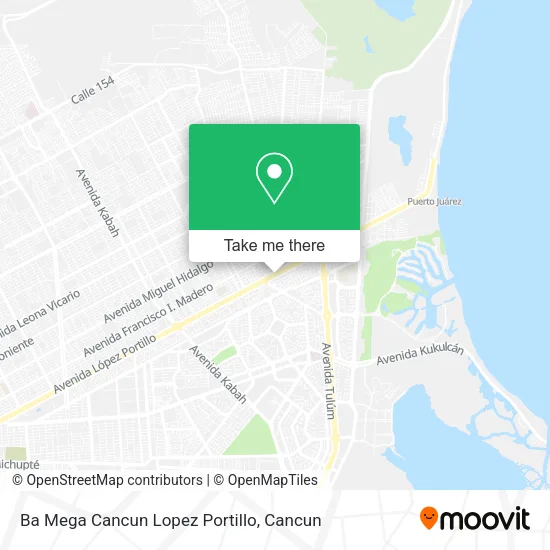 Ba Mega Cancun Lopez Portillo map