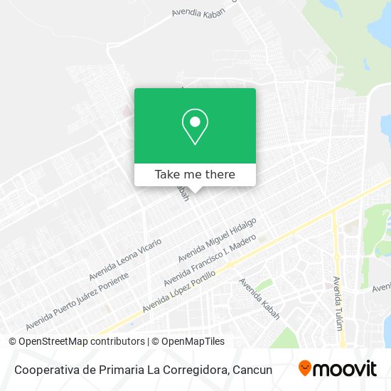 Mapa de Cooperativa de Primaria La Corregidora