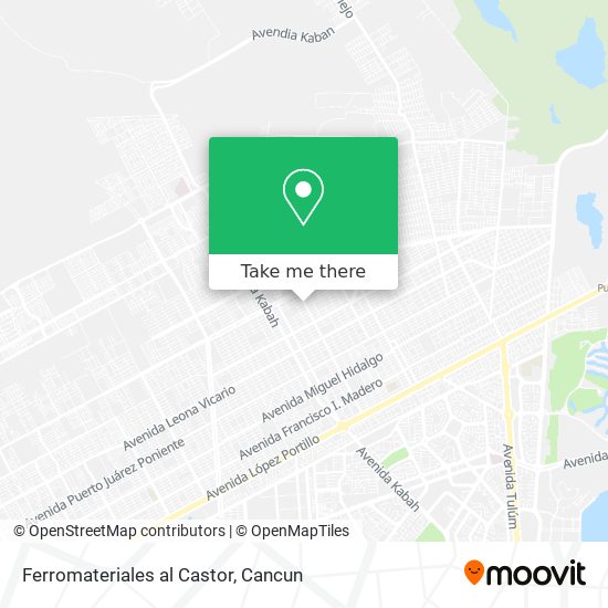 Mapa de Ferromateriales al Castor