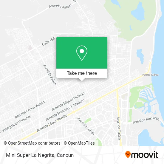 Mini Super La Negrita map