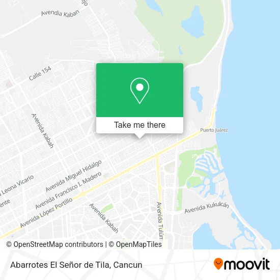 Abarrotes El Señor de Tila map