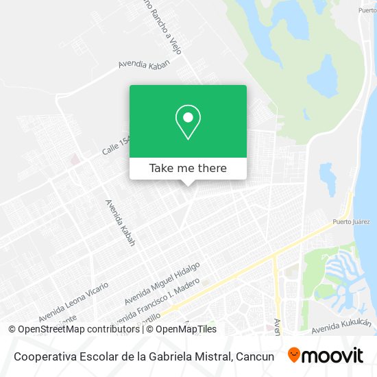 Mapa de Cooperativa Escolar de la Gabriela Mistral