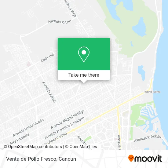 Venta de Pollo Fresco map