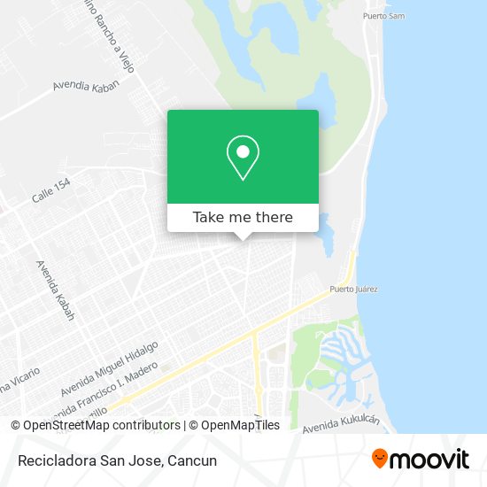 Recicladora San Jose map