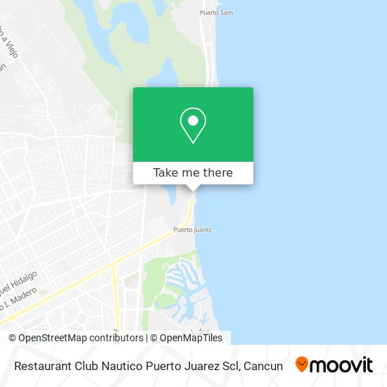 Mapa de Restaurant Club Nautico Puerto Juarez Scl