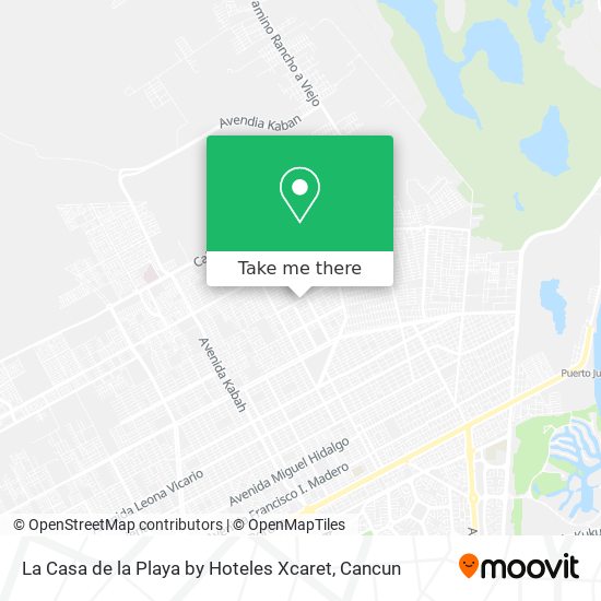 Mapa de La Casa de la Playa by Hoteles Xcaret