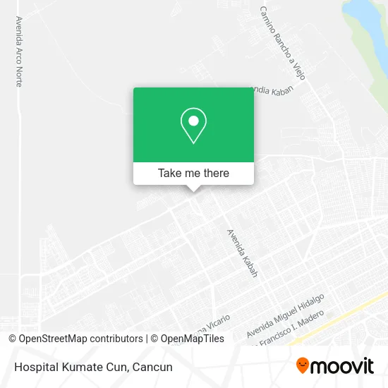 Hospital Kumate Cun map