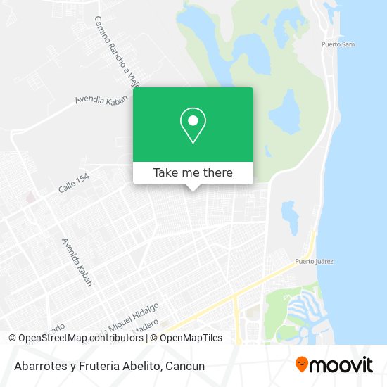 Mapa de Abarrotes y Fruteria Abelito