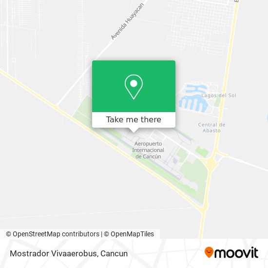 Mapa de Mostrador Vivaaerobus