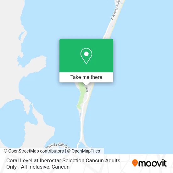 Coral Level at Iberostar Selection Cancun Adults Only - All Inclusive map