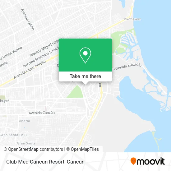 Club Med Cancun Resort map