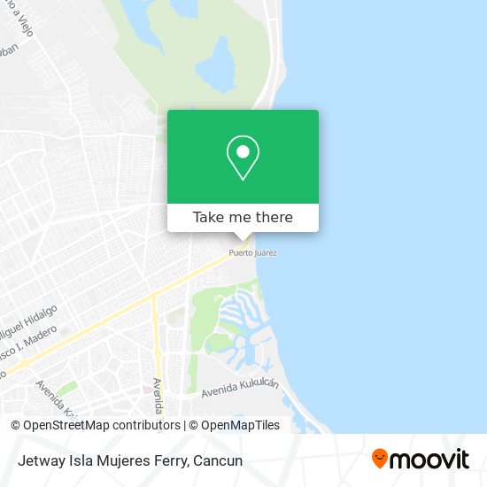 Jetway Isla Mujeres Ferry map
