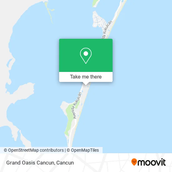 Grand Oasis Cancun map